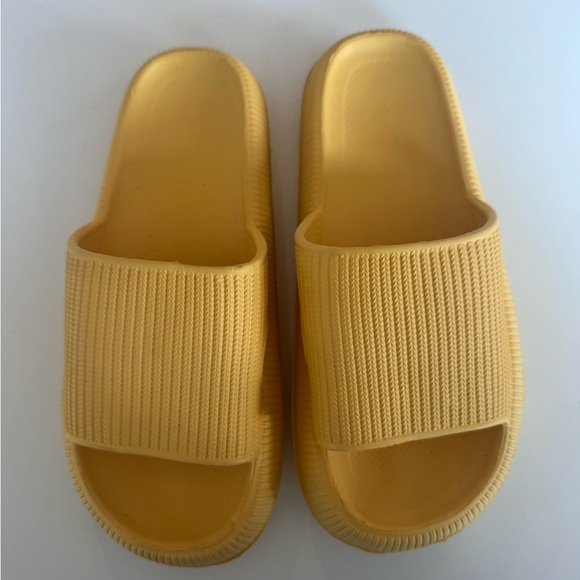 Yellow Slide Sandals - Picture 2 of 3